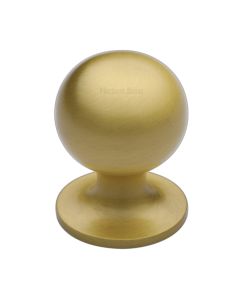 Heritage Brass Satin Brass Ball Cabinet Knob 38mm