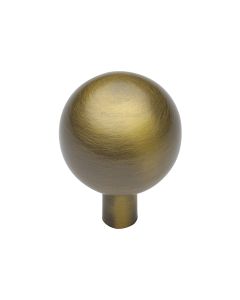 Heritage Brass Antique Brass Sphere Cabinet Knob 28mm