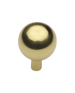 Heritage Brass Polished Brass Sphere Cabinet Knob 28mm
