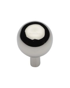 Heritage Brass Polished Nickel Finish Sphere Cabinet Knob 28mm