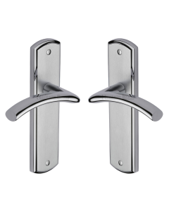 Heritage Brass Apollo Finish Centaur Door Handle on Plate - Lever Latch