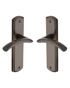 Heritage Brass Matt Bronze Centaur Door Handle on Plate - Lever Latch