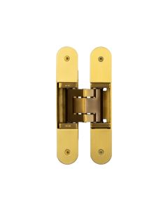Ghost Satin Brass 160mm Concealed Hinge | CH100SB