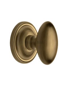 Heritage Brass Antique Brass Chelsea Door Knob on Rose