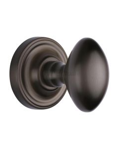 Heritage Brass Matt Bronze Chelsea Door Knob on Rose