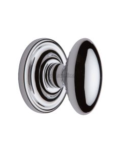 Heritage Brass Polished Chrome Chelsea Door Knob on Rose