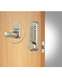 Codelocks CL255 Stainless Steel Mechanical PVD Dual Backplate Mortice Latch