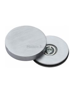 Heritage Brass Satin Chrome Bolt Cover