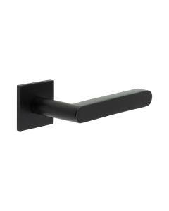 CR-101 Black Unsprung Square Rose Door Handle