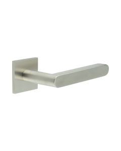 CR-101 Satin Stainless Steel Unsprung Square Rose Door Handle