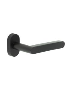 CR-101 Black Multi Point Oval Rose Door Handle