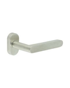 CR-101 Satin Stainless Steel Multi Point Oval Rose Door Handle
