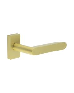 CR-101 Satin Brass Multi Point Rectangular Rose Door Handle
