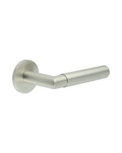 CR-102 Satin Stainless Steel Sprung Round Rose Door Handle
