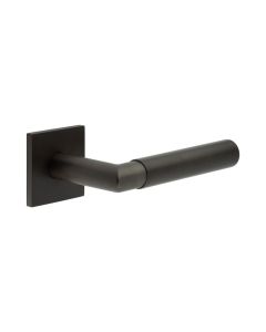 CR-102 Dark Bronze Sprung Square Rose Door Handle