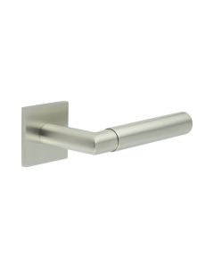 CR-102 Satin Stainless Steel Unsprung Square Rose Door Handle