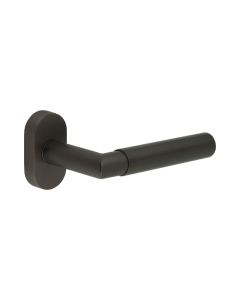 CR-102 Dark Bronze Multi Point Oval Rose Door Handle