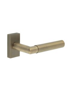 CR-102 Antique Brass Multi Point Rectangular Rose Door Handle