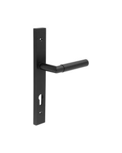 CR-102 Black Multi Point Backplate Door Handle