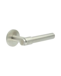 CR-103 Satin Stainless Steel Sprung Round Rose Door Handle