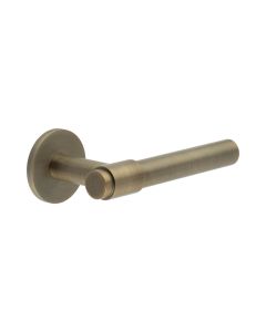 CR-103 Antique Brass Unsprung Round Rose Door Handle
