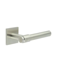 CR-103 Satin Stainless Steel Sprung Square Rose Door Handle