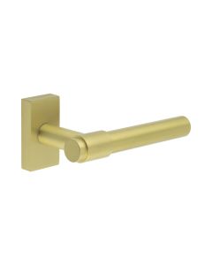 CR-103 Satin Brass Multi Point Rectangular Rose Door Handle