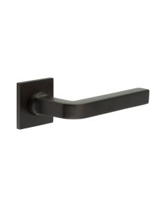 CR-104 Dark Bronze Sprung Square Rose Door Handle