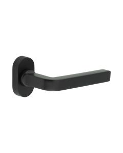 CR-104 Black Multi Point Oval Rose Door Handle