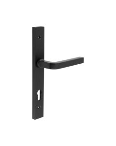 CR-104 Black Multi Point Backplate Door Handle