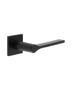 CR-105 Black Sprung Square Rose Door Handle