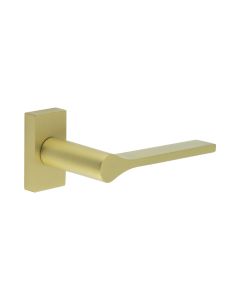 CR-105 Satin Brass Multi Point Rectangular Rose Door Handle