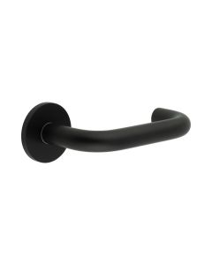 CR-106 Black Unsprung Round Rose Door Handle