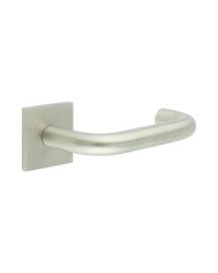 CR-106 Satin Stainless Steel Unsprung Square Rose Door Handle