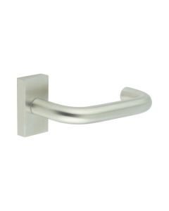 CR-106 Satin Stainless Steel Multi Point Rectangular Rose Door Handle