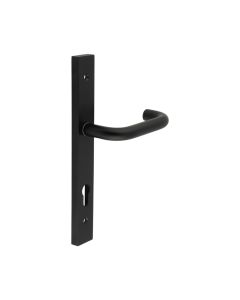 CR-106 Black Multi Point Backplate Door Handle