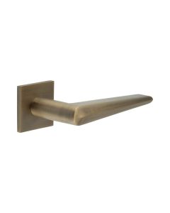 CR-107 Antique Brass Unsprung Square Rose Door Handle