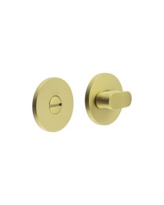 CR-801 Satin Brass Thumb Turn & Lock Round Rose