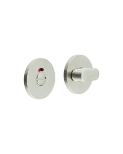 CR-801 Satin Stainless Steel Thumb Turn & Lock Round Rose w/ Indicator