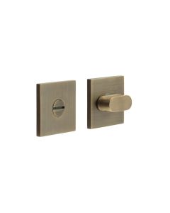 CR-801 Antique Brass Thumb Turn & Lock Square Rose