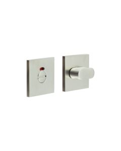 CR-801 Satin Stainless Steel Thumb Turn & Lock Square Rose w/ Indicator