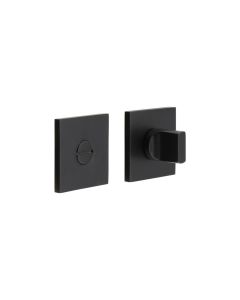 CR-802 Black Thumb Turn & Lock Square Rose