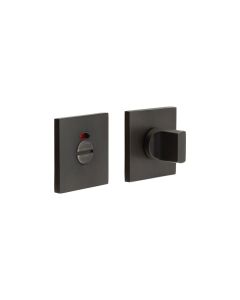 CR-802 Dark Bronze Thumb Turn & Lock Square Rose w/ Indicator