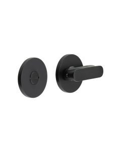 CR-803 Black Thumb Turn & Lock Round Rose