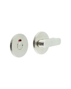 CR-803 Satin Stainless Steel Thumb Turn & Lock Round Rose w/ Indicator