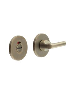 CR-804 Antique Brass Thumb Turn & Lock Round Rose w/ Indicator