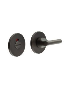 CR-804 Dark Bronze Thumb Turn & Lock Round Rose w/ Indicator