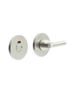 CR-804 Satin Stainless Steel Thumb Turn & Lock Round Rose w/ Indicator