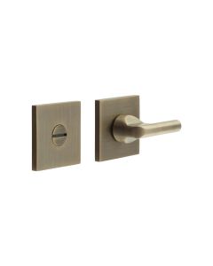 CR-804 Antique Brass Thumb Turn & Lock Square Rose