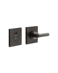 CR-804 Dark Bronze Thumb Turn & Lock Square Rose w/ Indicator